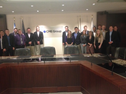 Student Fellows in the Great Board Room at the Chicago Board of Trade